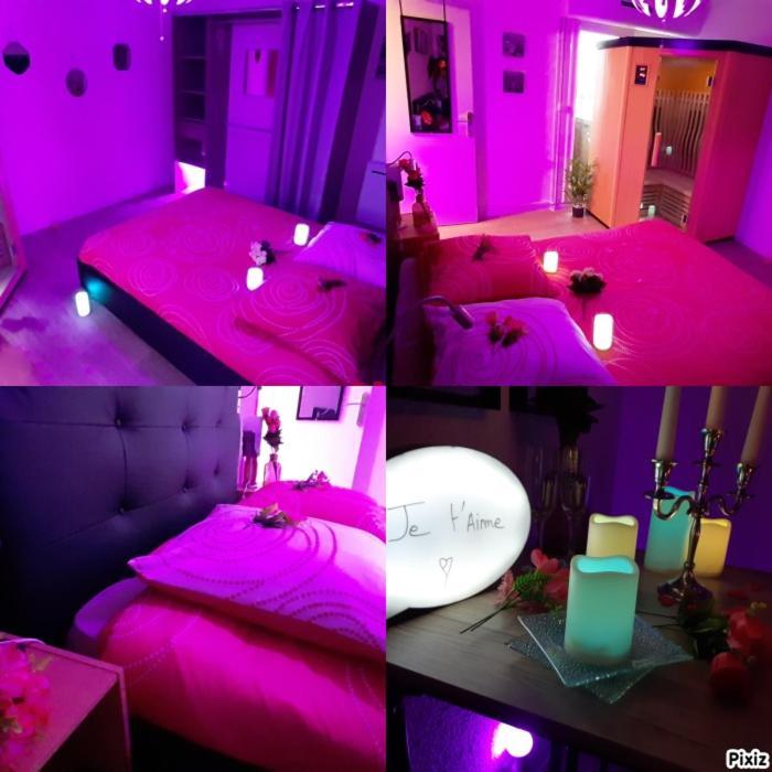 Luxe Sauna Privatif Et Grand Bain Jacuzzi A Deux A Biscarosse Plage Pour Nuit Romantique Avec Decoration Led Et Bougies 비스카로세 외부 사진