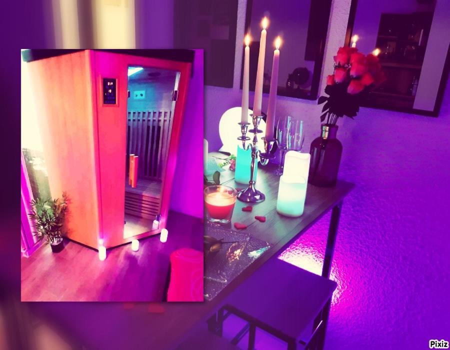Luxe Sauna Privatif Et Grand Bain Jacuzzi A Deux A Biscarosse Plage Pour Nuit Romantique Avec Decoration Led Et Bougies 비스카로세 외부 사진